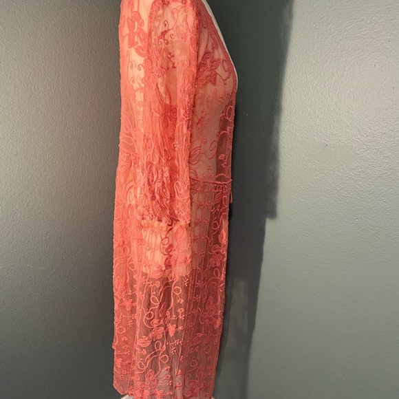 Indigo Poppy coral kimono - Picture 10 of 15